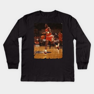 The First Unofficial Air Jordan! Kids Long Sleeve T-Shirt